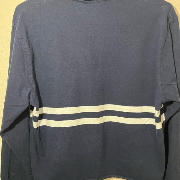 John Galt Navy Blue Striped Polo - Classic Casual Cool, Small - Picture 5 of 5